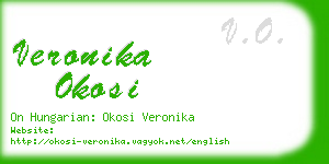 veronika okosi business card